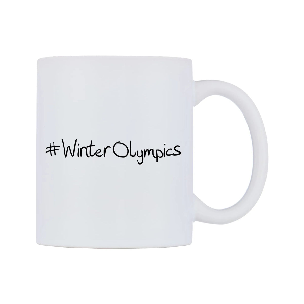 WinterOlympics Mug — mug, left side, on a white background