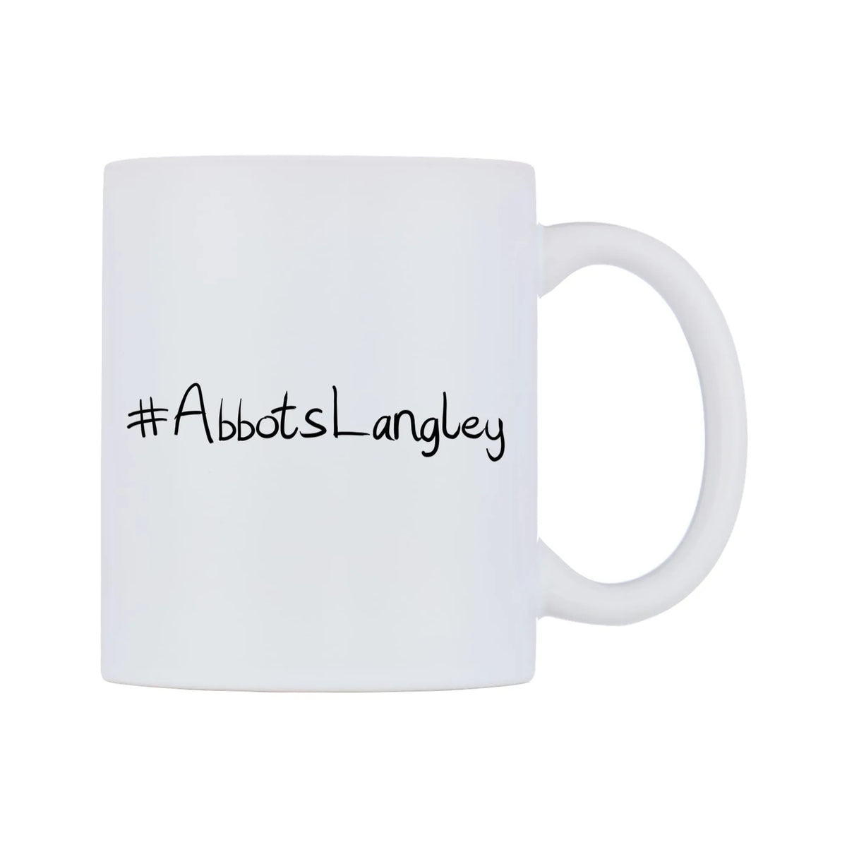 AbbotsLangley Mug — mug, left side, on a white background