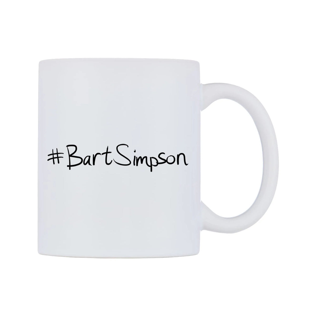 BartSimpson Mug — mug, left side, on a white background