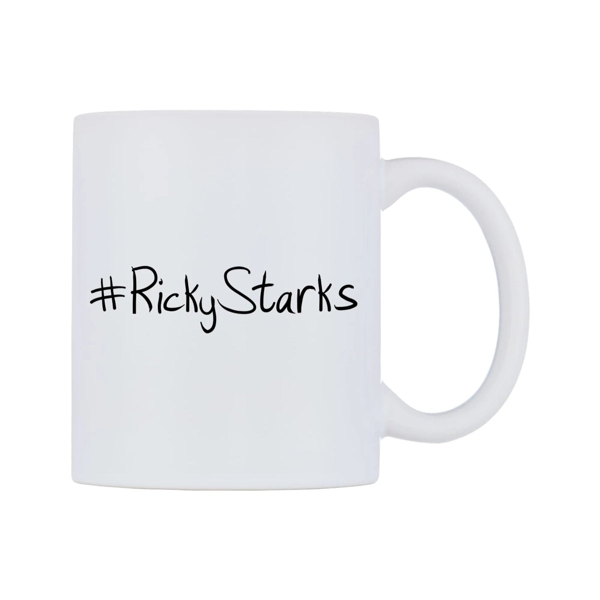 RickyStarks Mug — mug, left side, on a white background