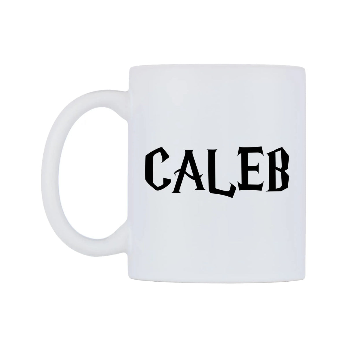 Caleb - Wizard Themed Mug — white 11oz gloss mug, right side, on a white background