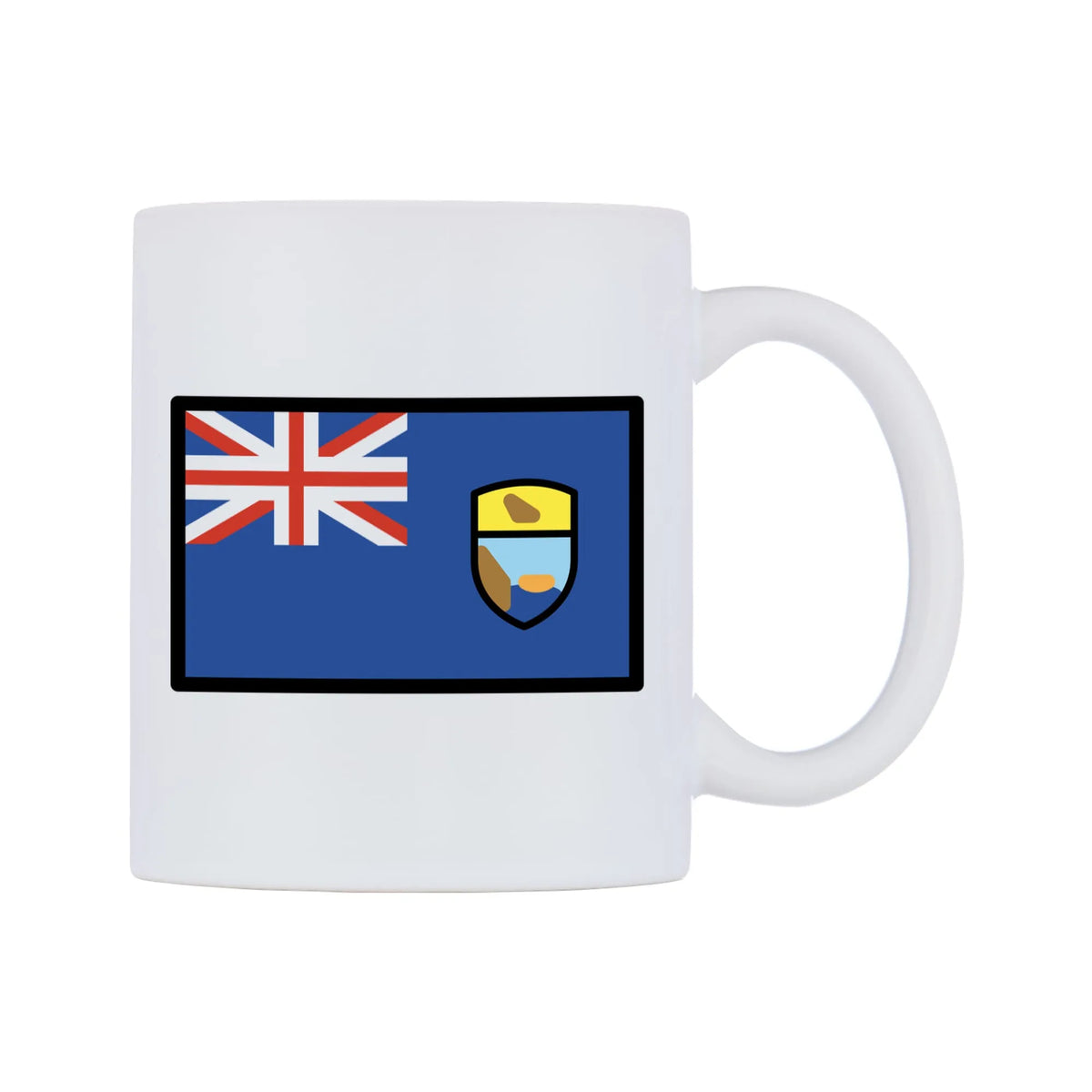 St. Helena Flag Emoji Mug — mug, left side, on a white background