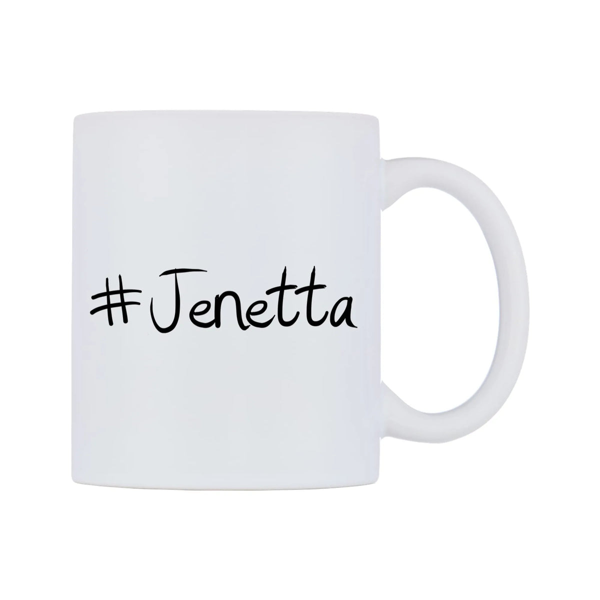 Jenetta Mug — mug, left side, on a white background