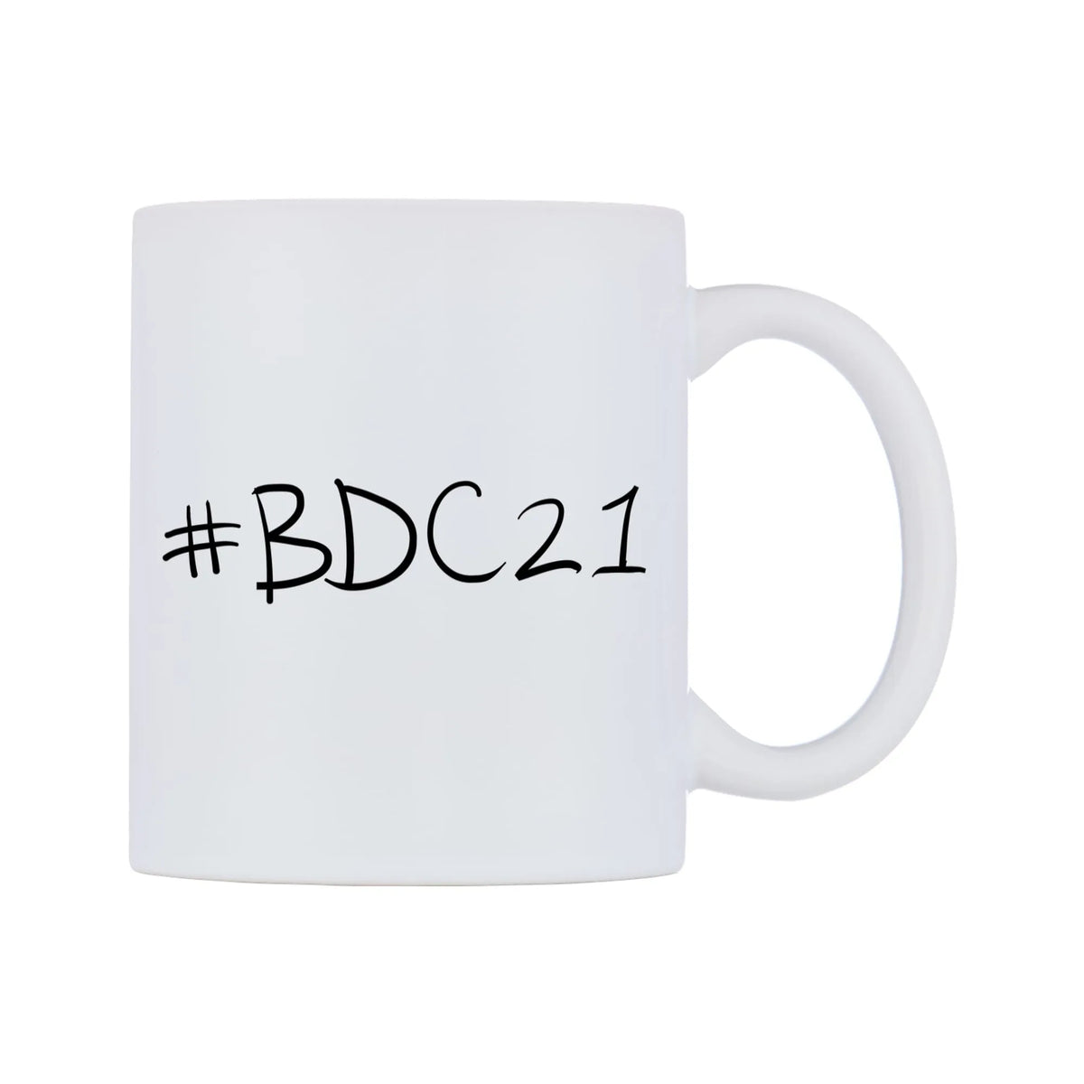 BDC21 Mug — mug, left side, on a white background