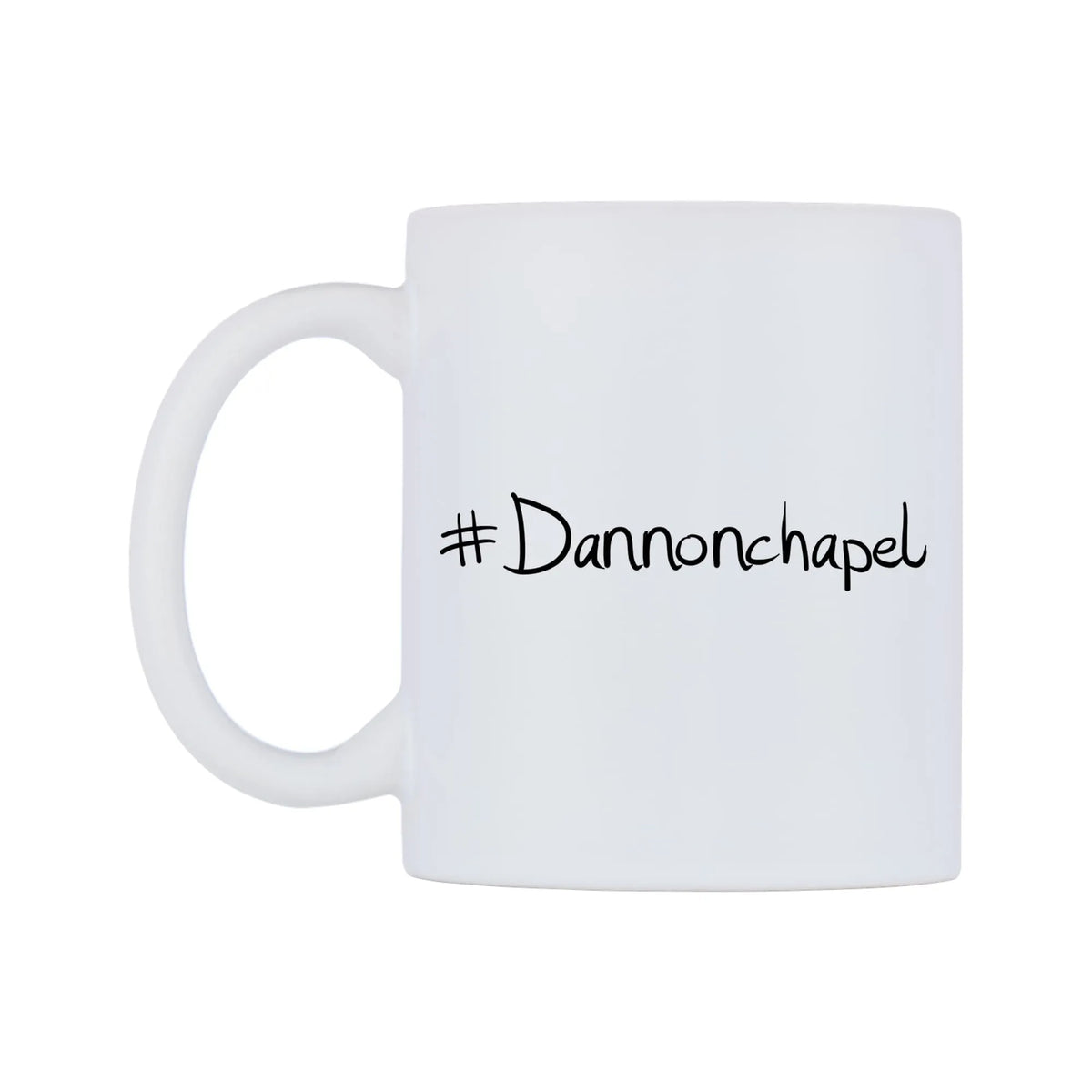 Dannonchapel Mug — mug, right side, on a white background