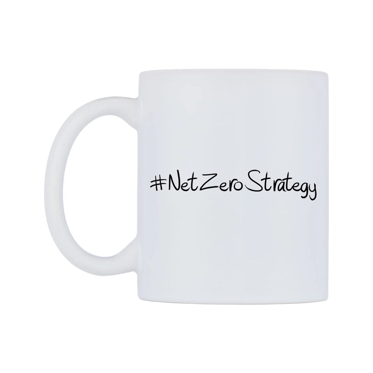 NetZeroStrategy Mug — mug, right side, on a white background