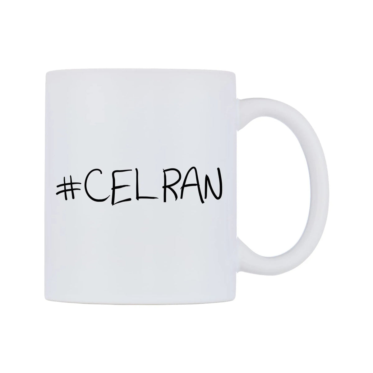 CELRAN Mug — mug, left side, on a white background