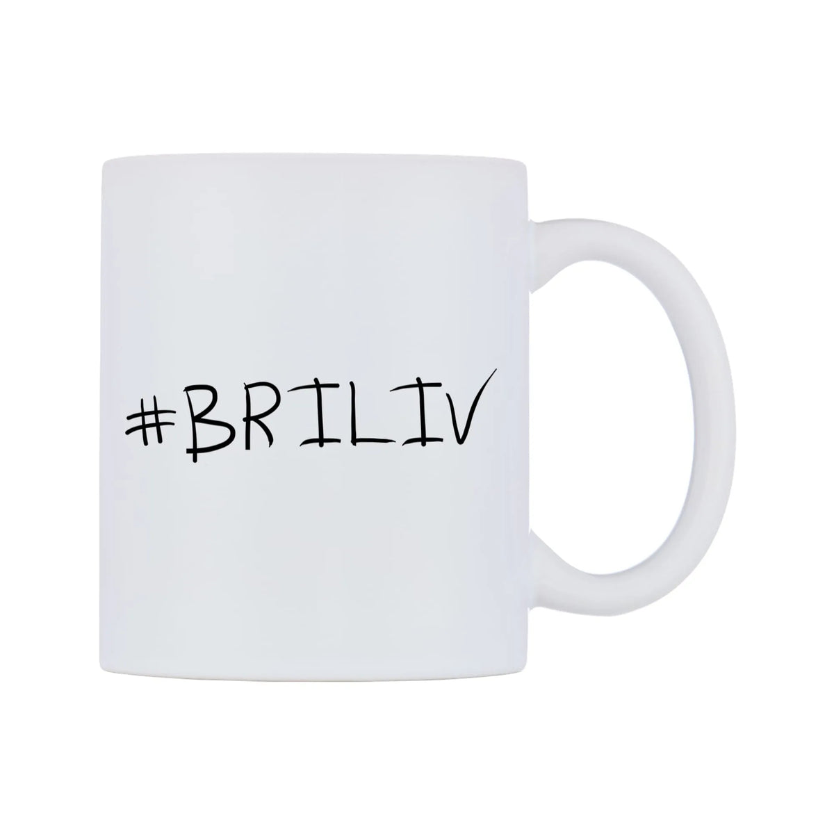 BRILIV Mug — mug, left side, on a white background