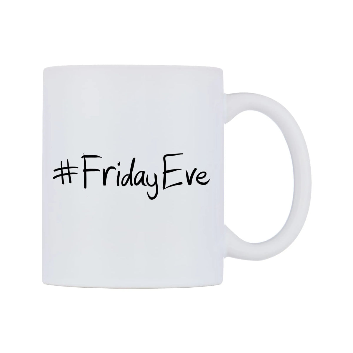 FridayEve Mug — mug, left side, on a white background