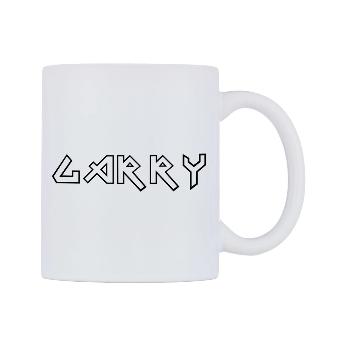 Garry - Iron Maiden Themed Mug — white 11oz gloss mug, left side, on a white background