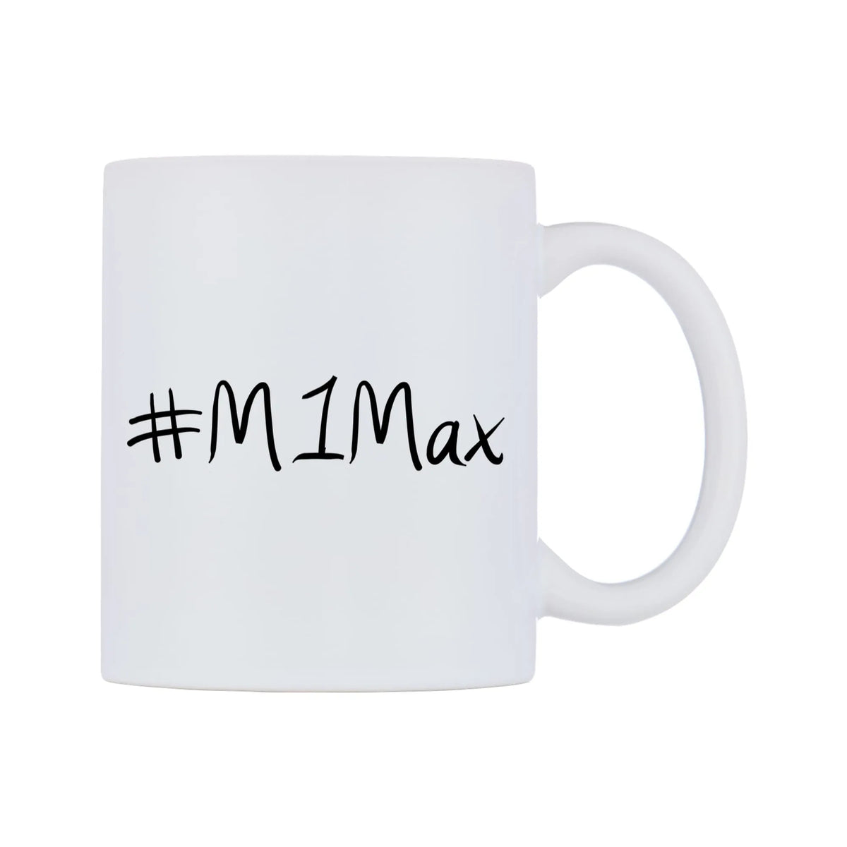 M1Max Mug — mug, left side, on a white background