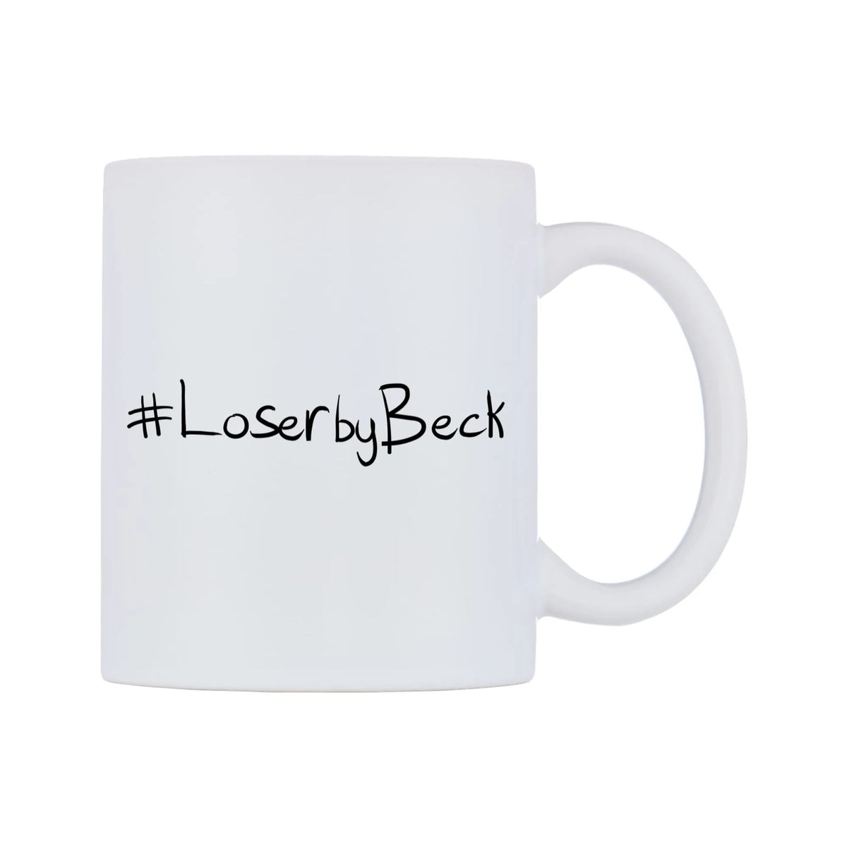 LoserbyBeck Mug — mug, left side, on a white background