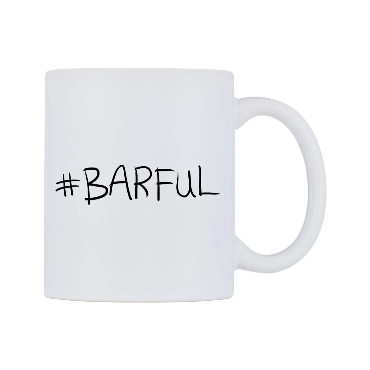 BARFUL Mug — mug, left side, on a white background
