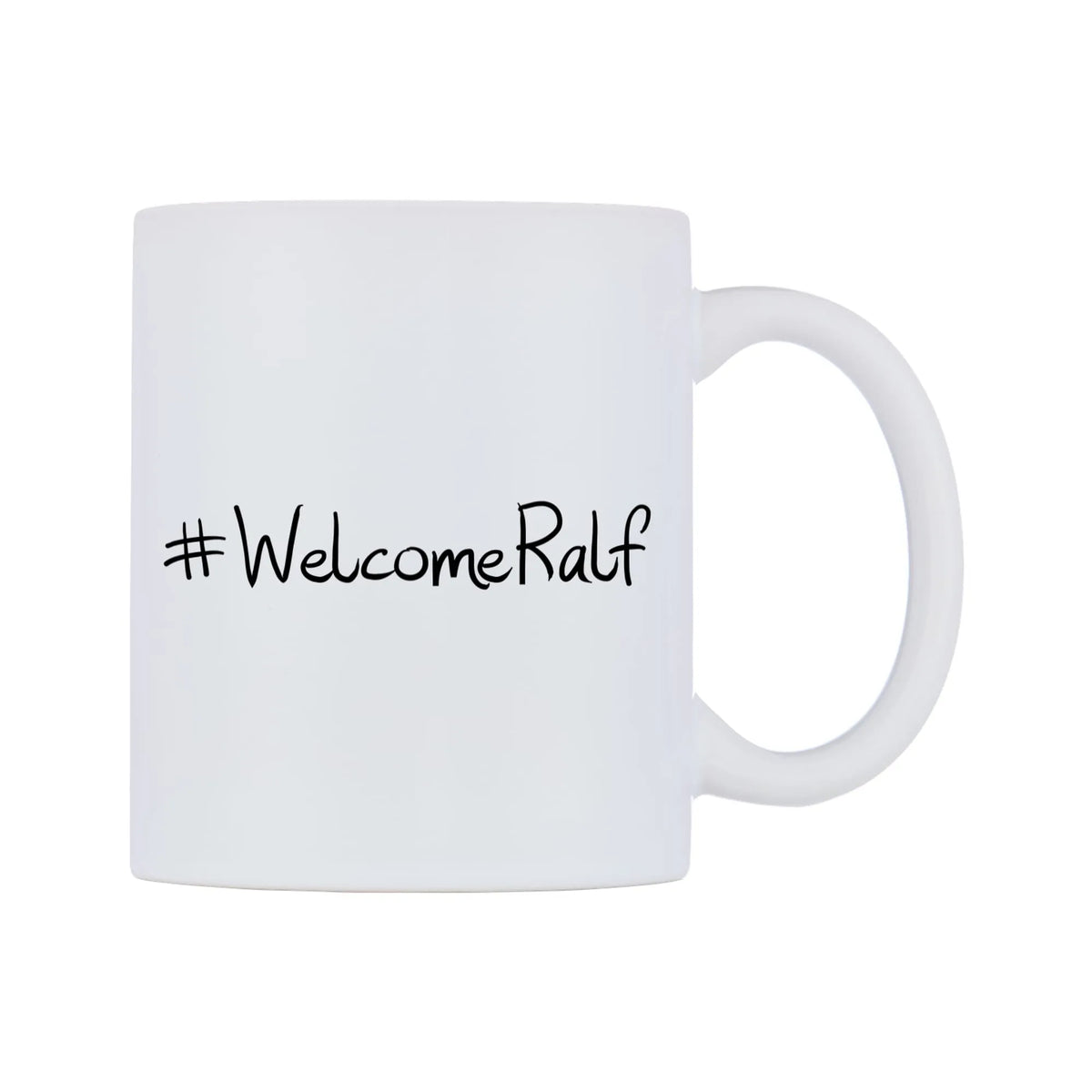 WelcomeRalf Mug — mug, left side, on a white background