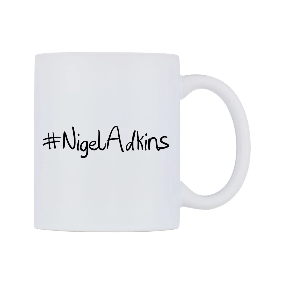 NigelAdkins Mug — mug, left side, on a white background