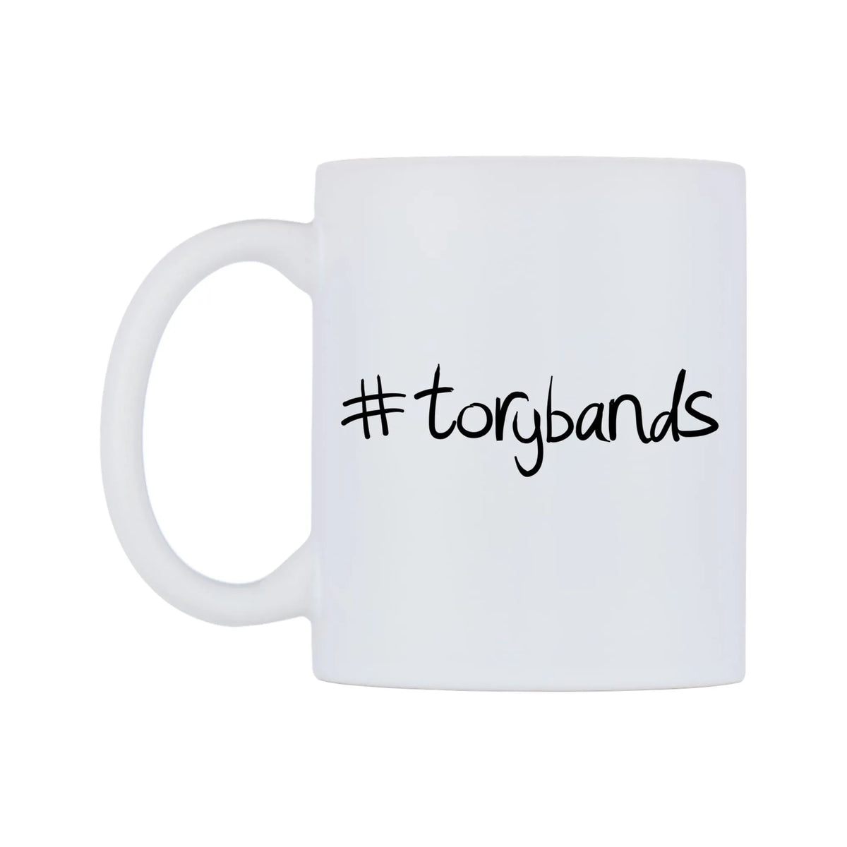 torybands Mug — mug, right side, on a white background