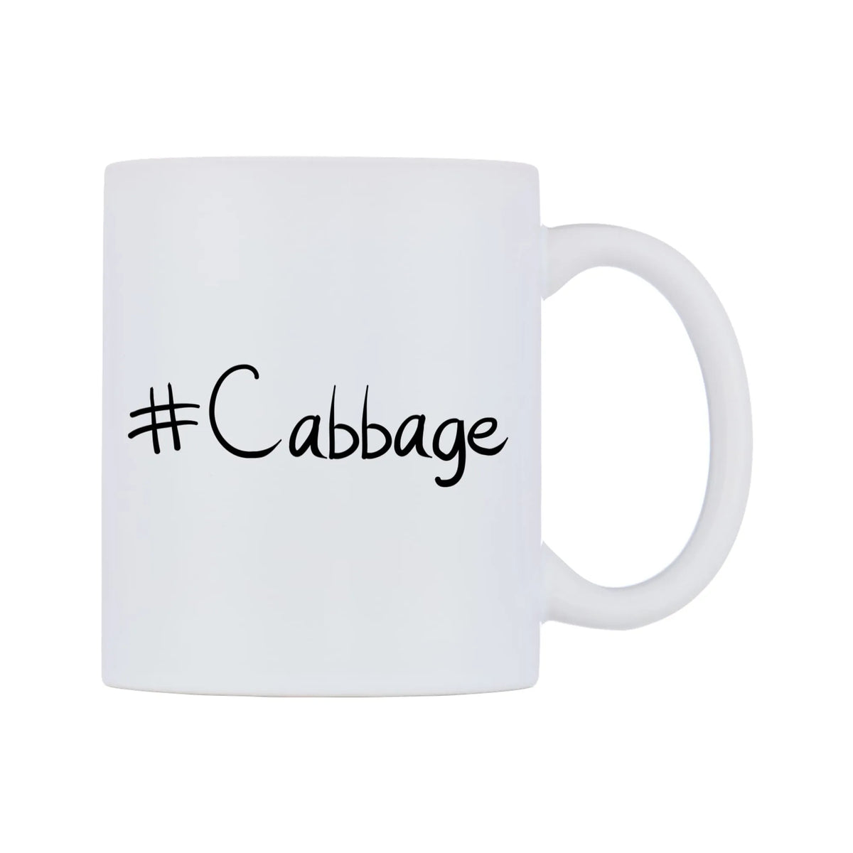 Cabbage Mug — mug, left side, on a white background