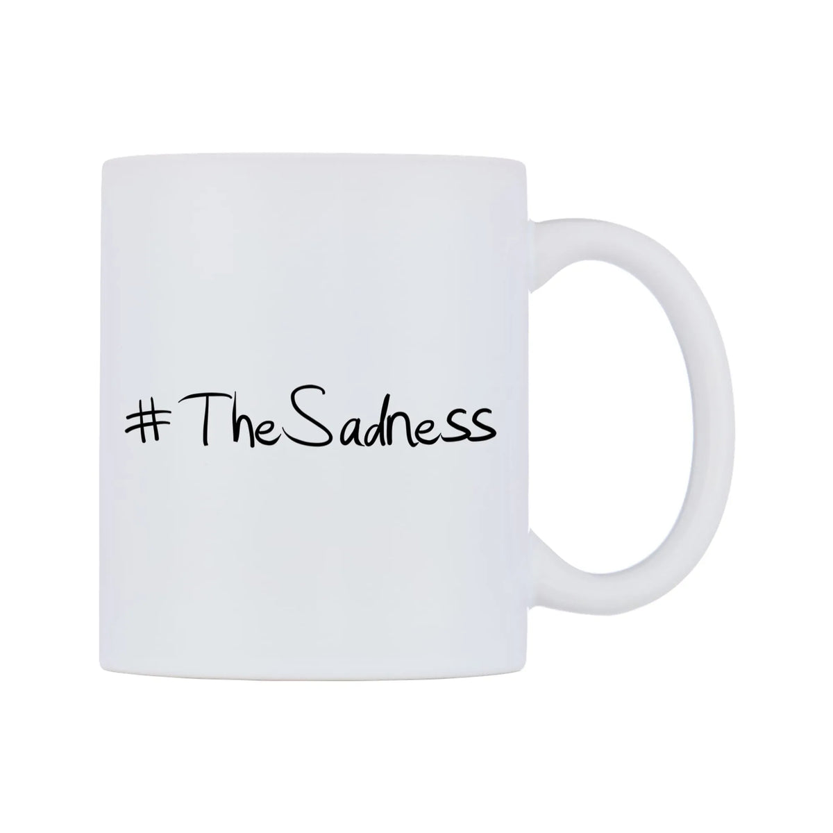 TheSadness Mug — mug, left side, on a white background
