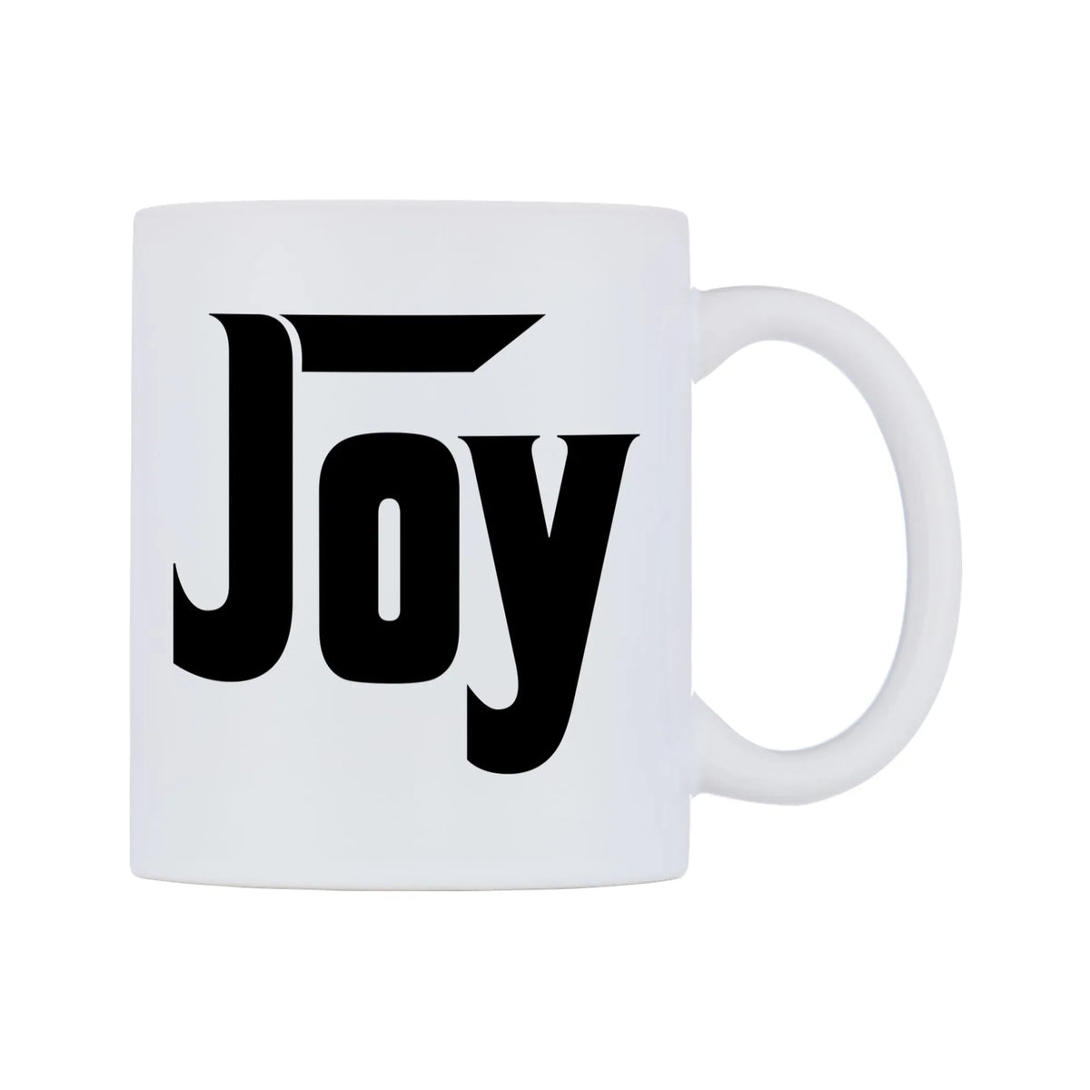 Joy - Godfather Themed Mug — white 11oz gloss mug, left side, on a white background