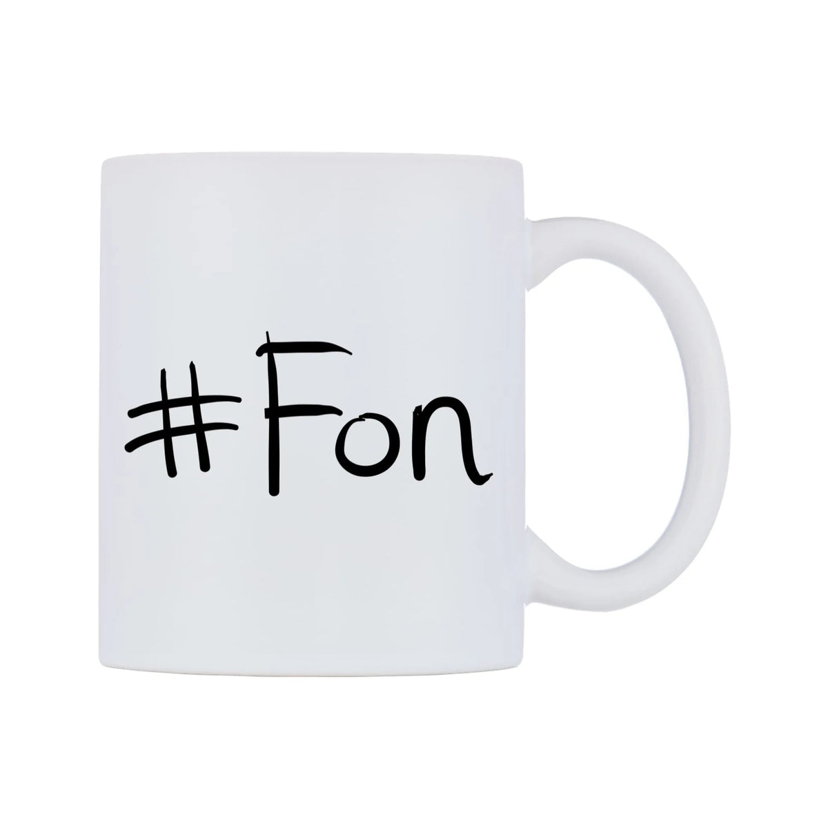 Fon Mug — mug, left side, on a white background
