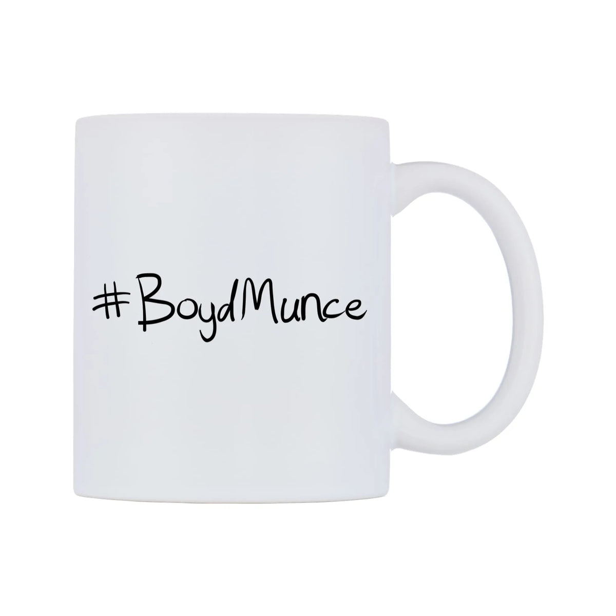 BoydMunce Mug — mug, left side, on a white background