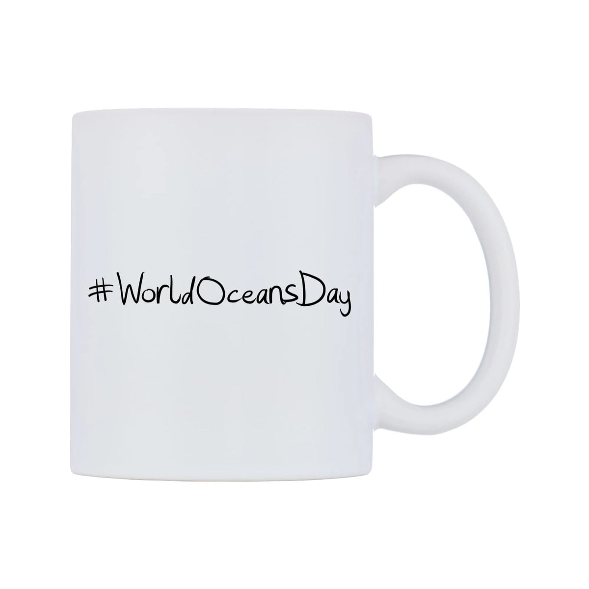 WorldOceansDay Mug — mug, left side, on a white background