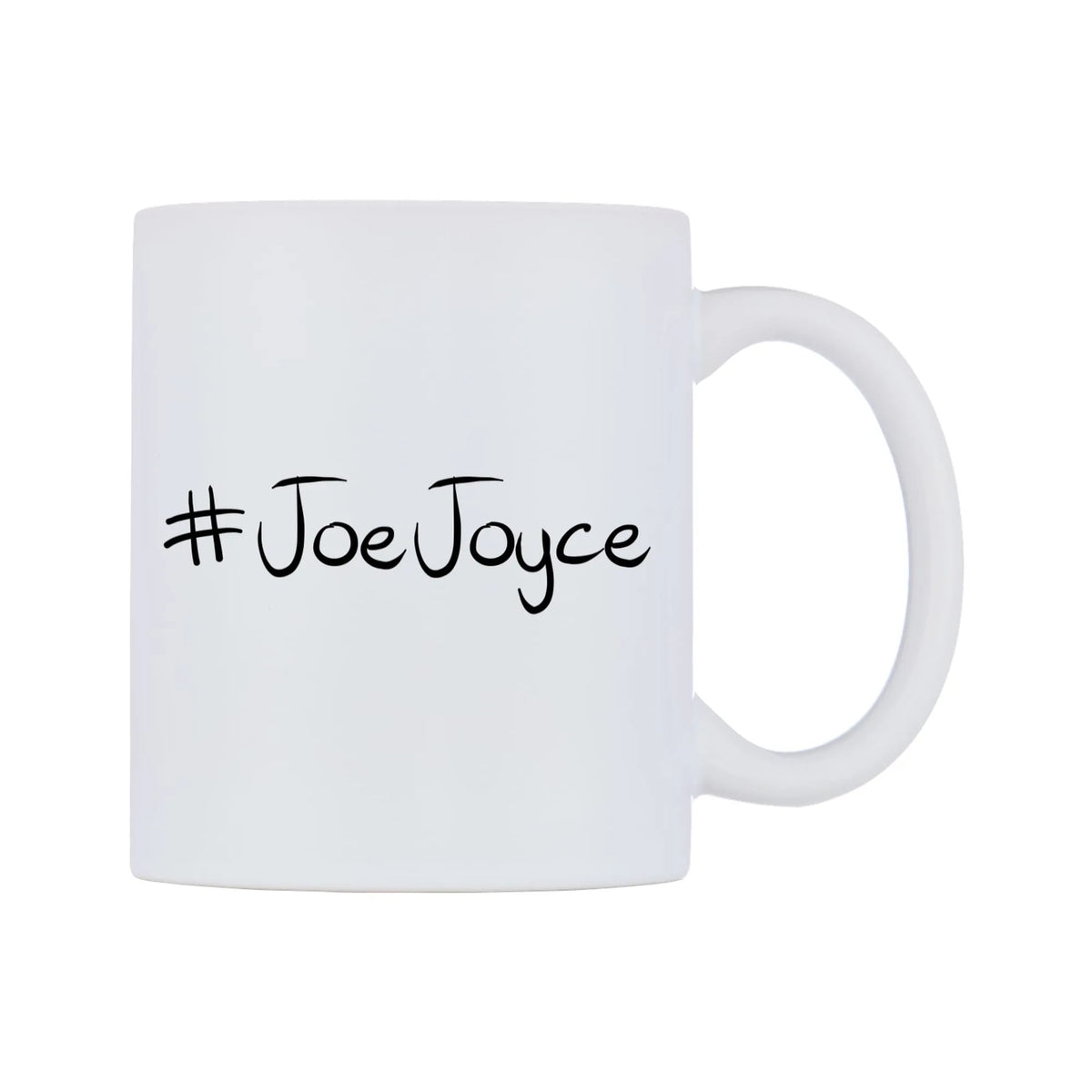JoeJoyce Mug — mug, left side, on a white background