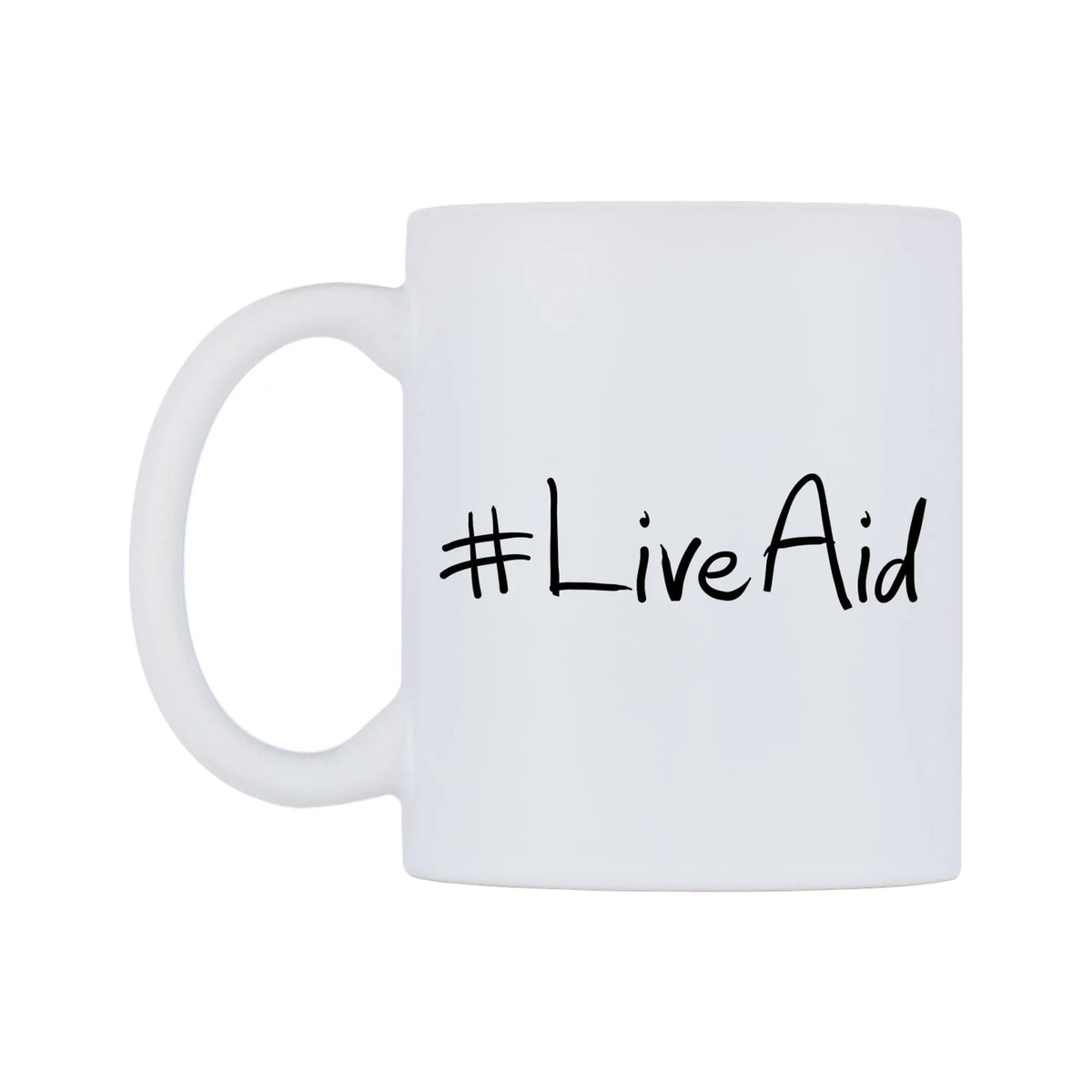 LiveAid Mug — mug, right side, on a white background