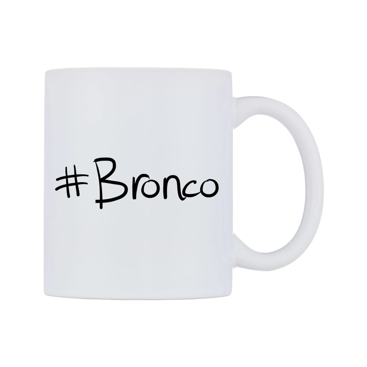 Bronco Mug — mug, left side, on a white background