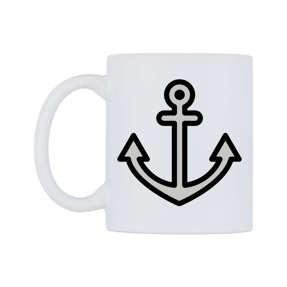 Anchor Emoji Mug — mug, right side, on a white background