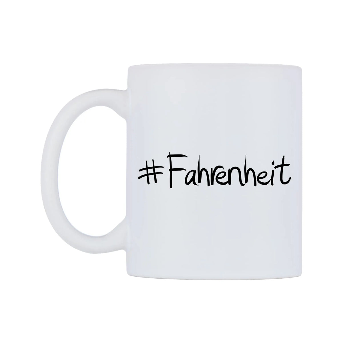 Fahrenheit Mug — mug, right side, on a white background