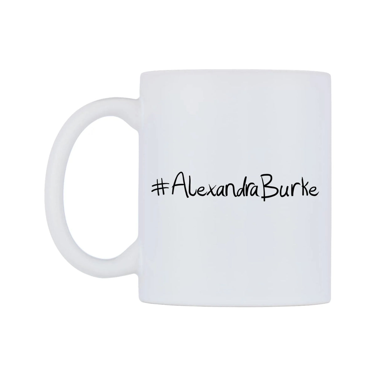 AlexandraBurke Mug — mug, right side, on a white background