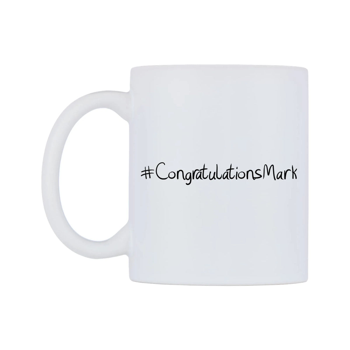 CongratulationsMark Mug — mug, right side, on a white background