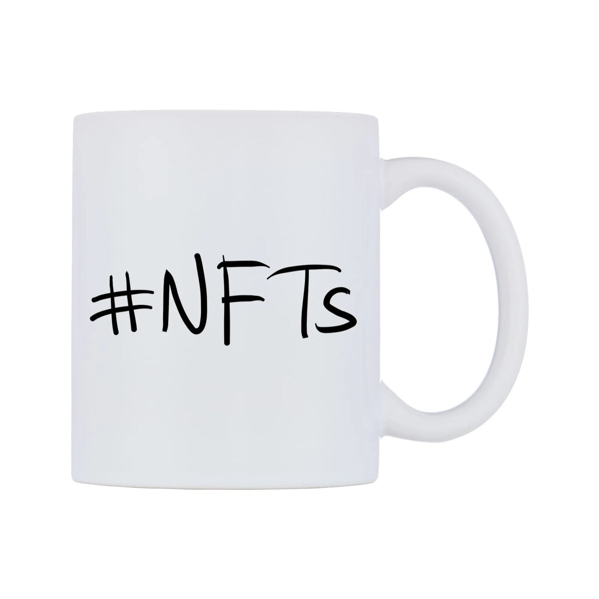 NFTs Mug — mug, left side, on a white background