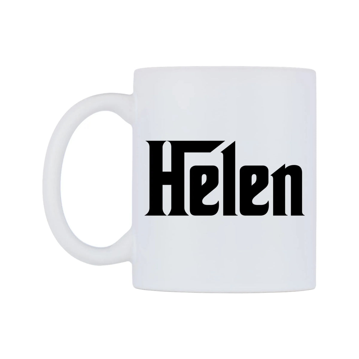 Helen - Godfather Themed Mug — white 11oz gloss mug, right side, on a white background