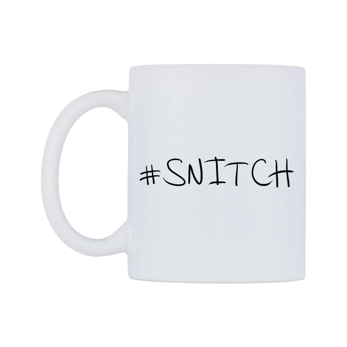 SNITCH Mug — mug, right side, on a white background