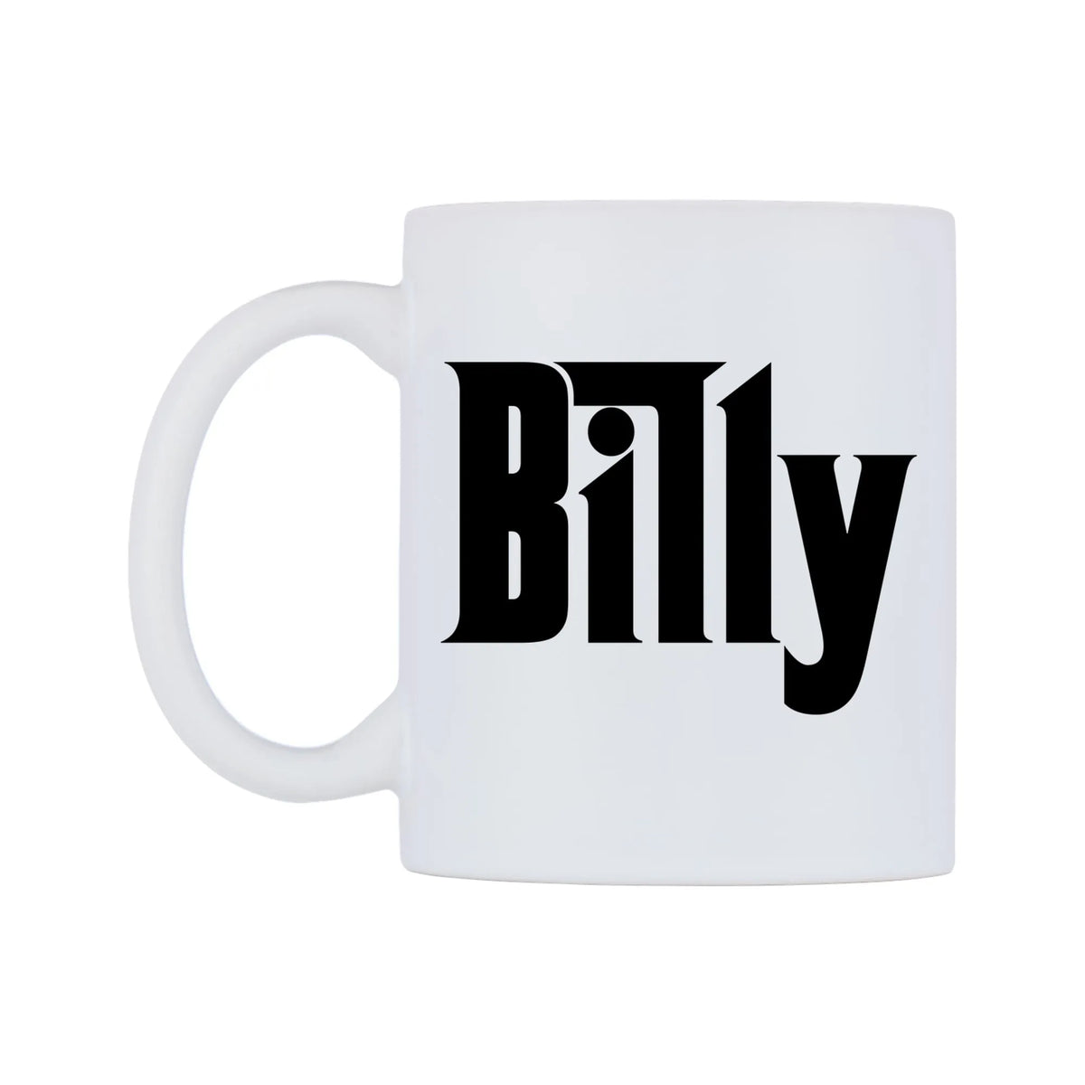 Billy - Godfather Themed Mug — white 11oz gloss mug, right side, on a white background