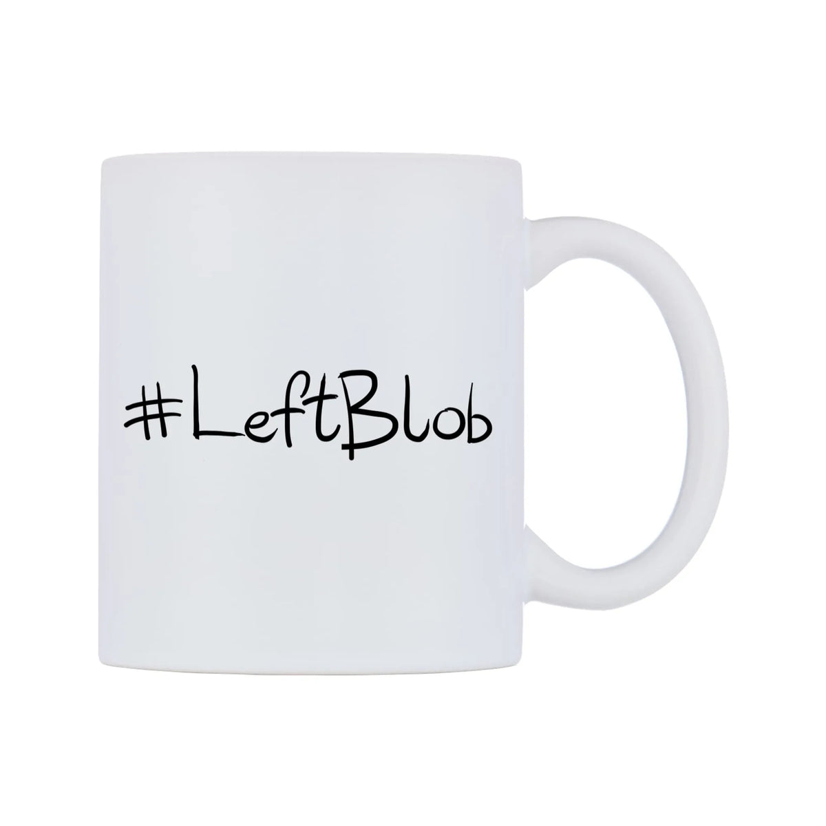 LeftBlob Mug — mug, left side, on a white background