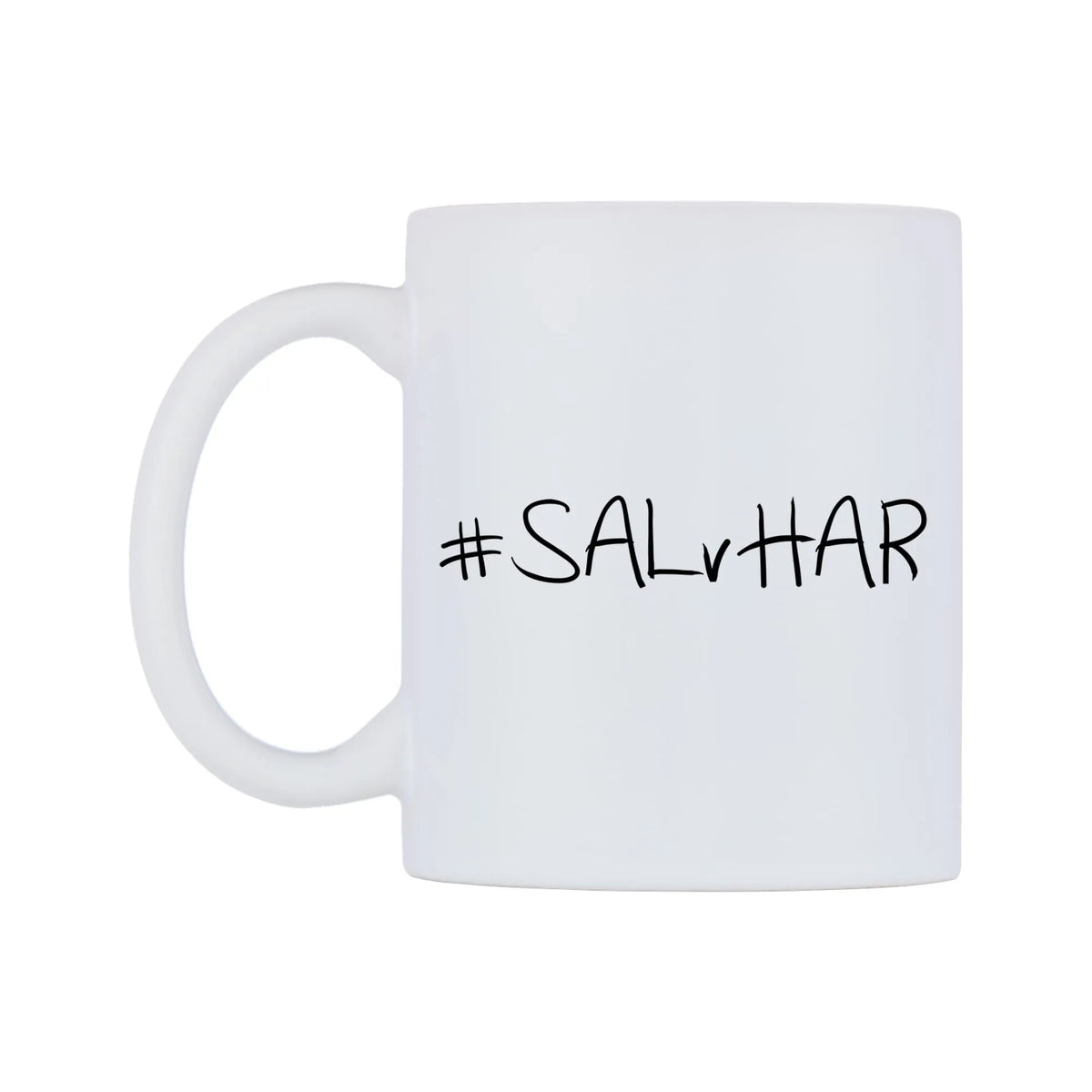 SALvHAR Mug — mug, right side, on a white background