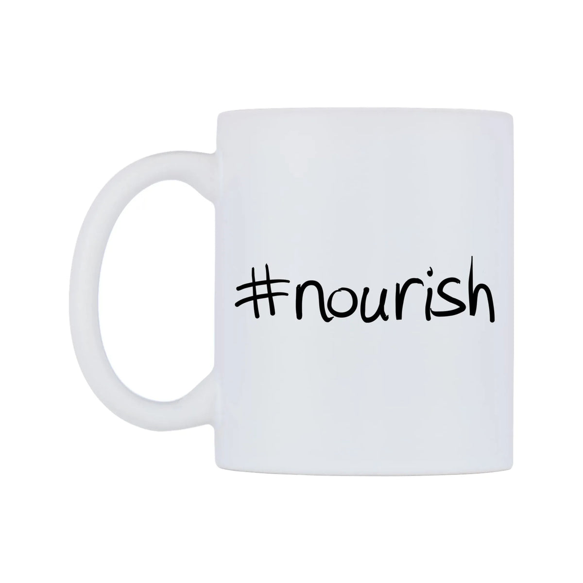nourish Mug — mug, right side, on a white background