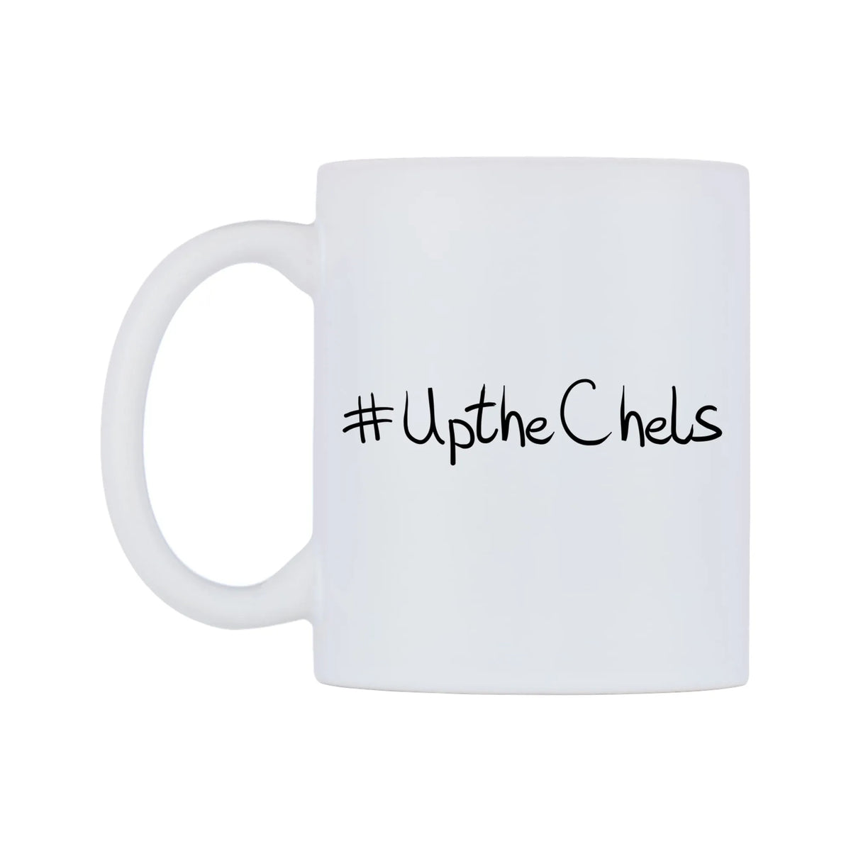 UptheChels Mug — mug, right side, on a white background