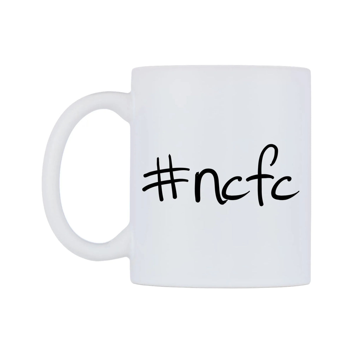 ncfc Mug — mug, right side, on a white background