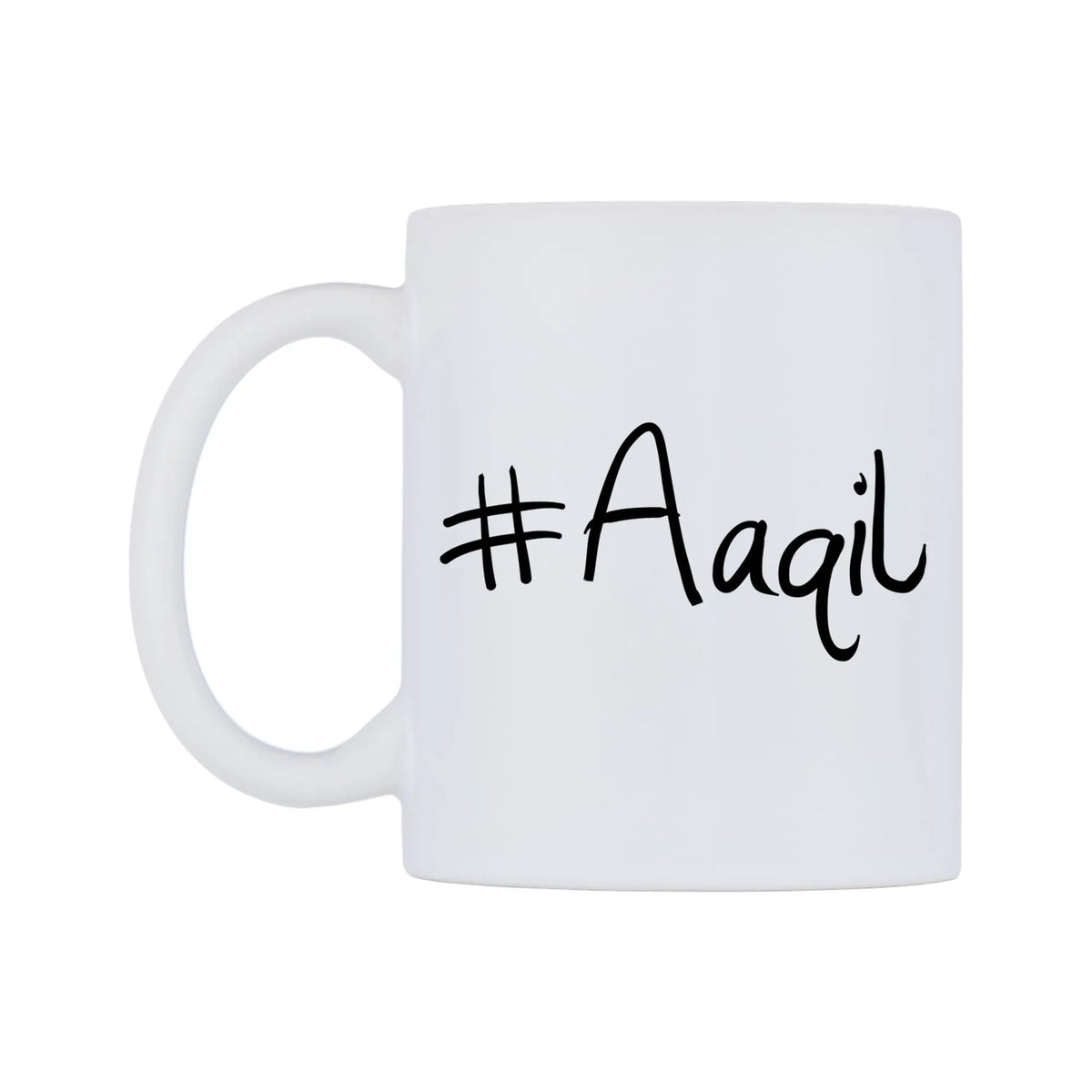 Aaqil Mug — mug, right side, on a white background