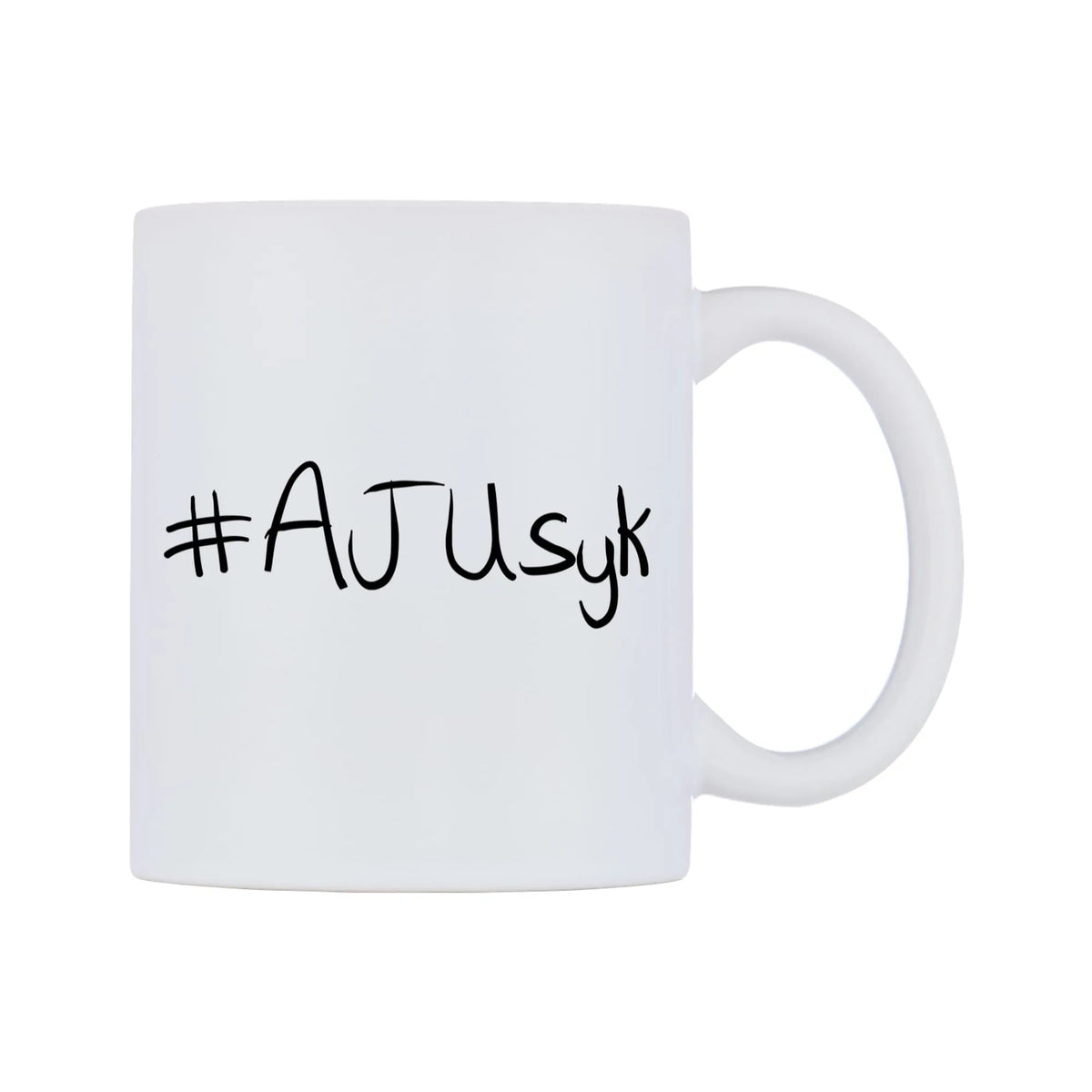 AJUsyk Mug — mug, left side, on a white background
