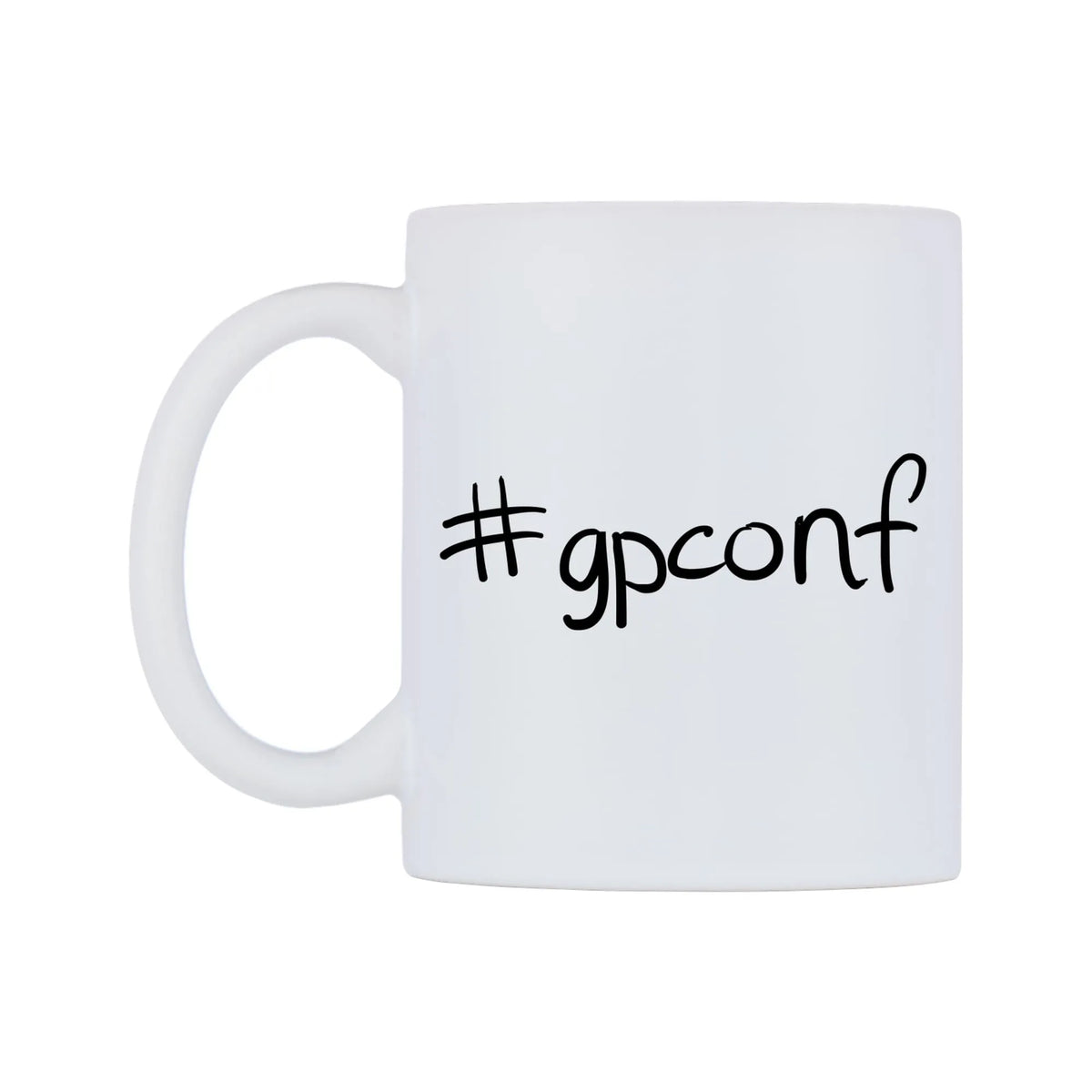 gpconf Mug — mug, right side, on a white background