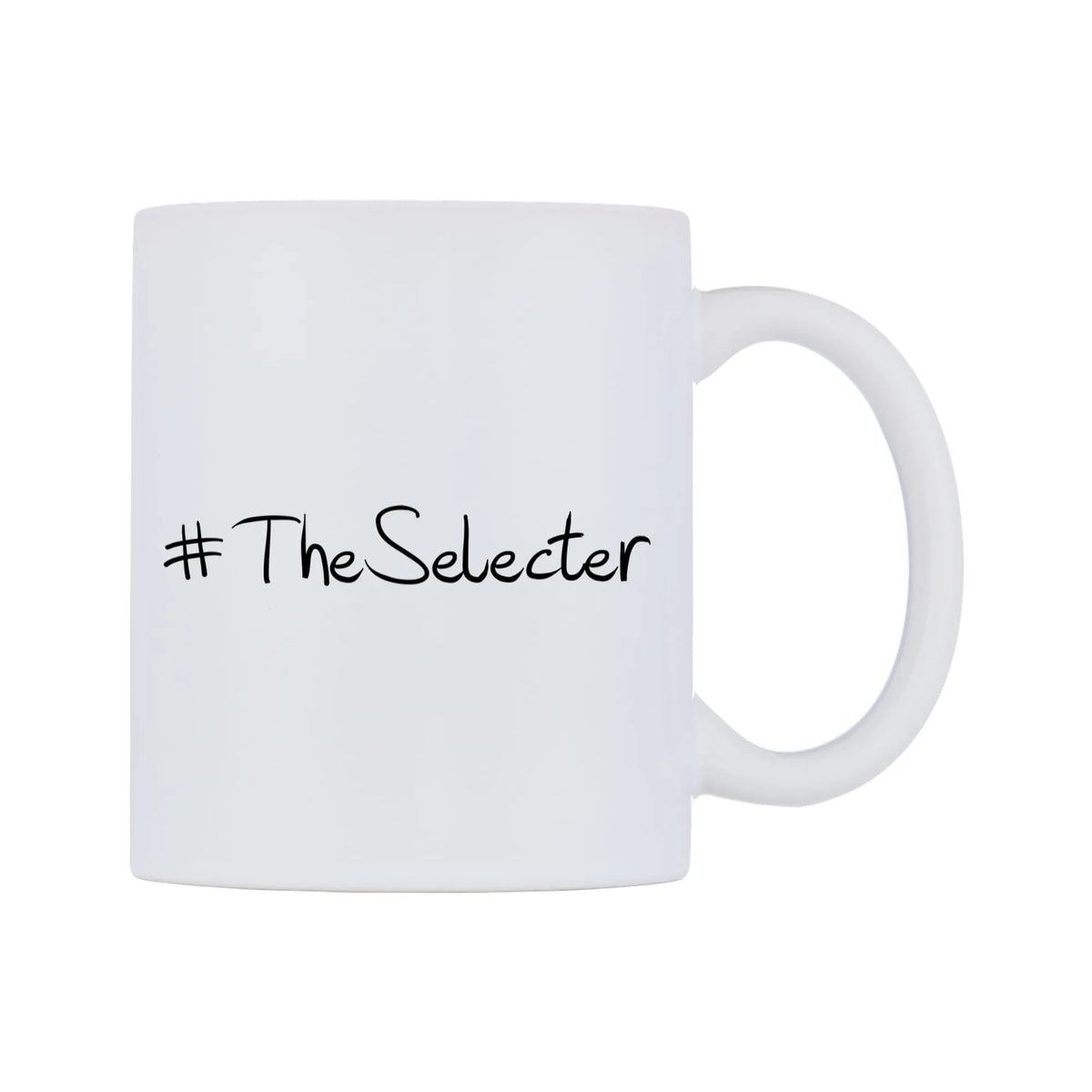 TheSelecter Mug — mug, left side, on a white background