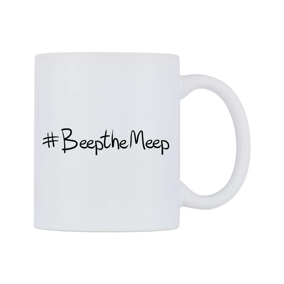 BeeptheMeep Mug — mug, left side, on a white background