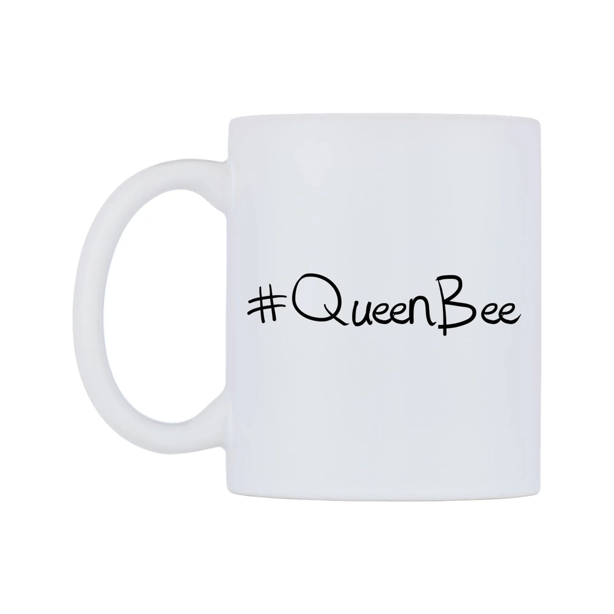QueenBee Mug — mug, right side, on a white background