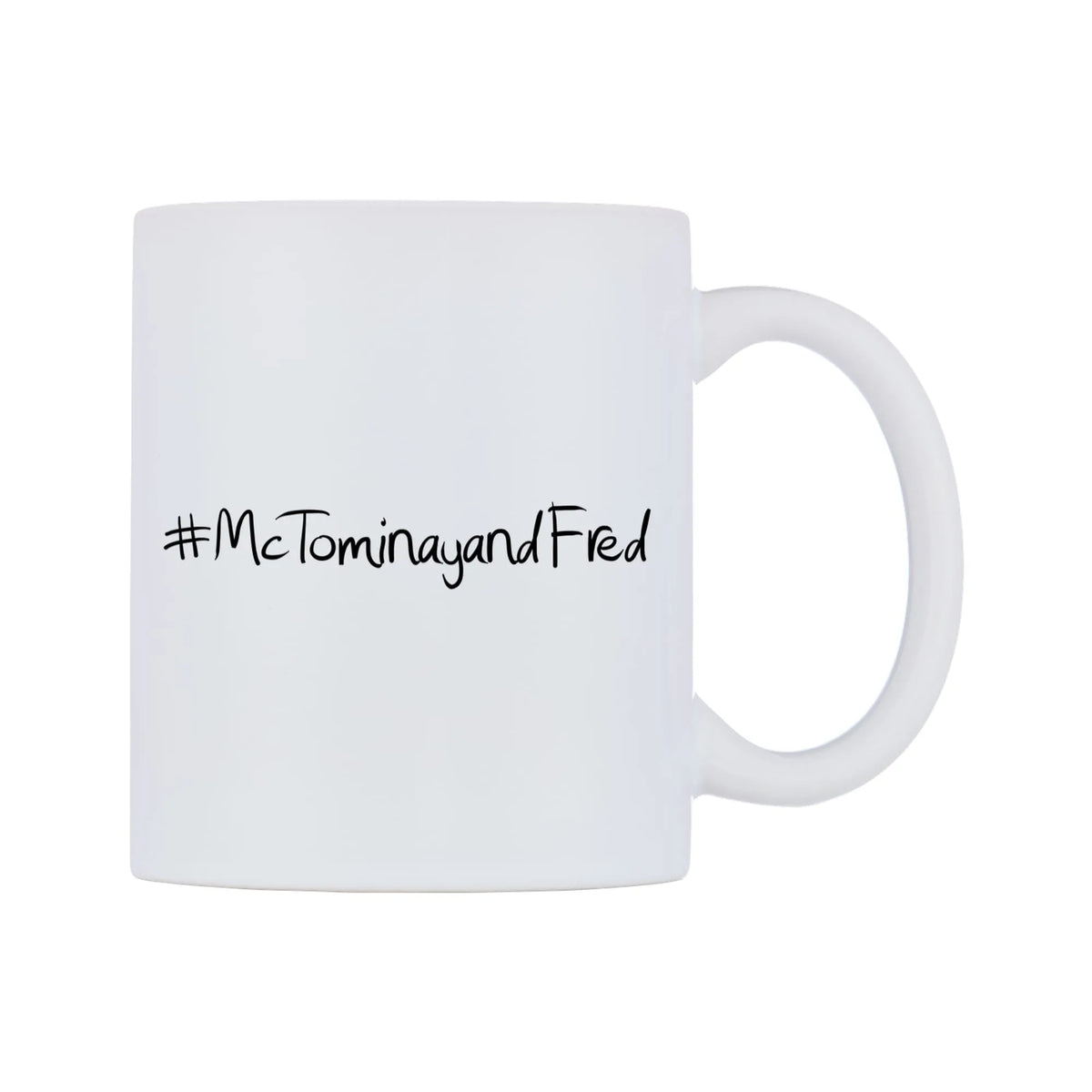 McTominayandFred Mug — mug, left side, on a white background