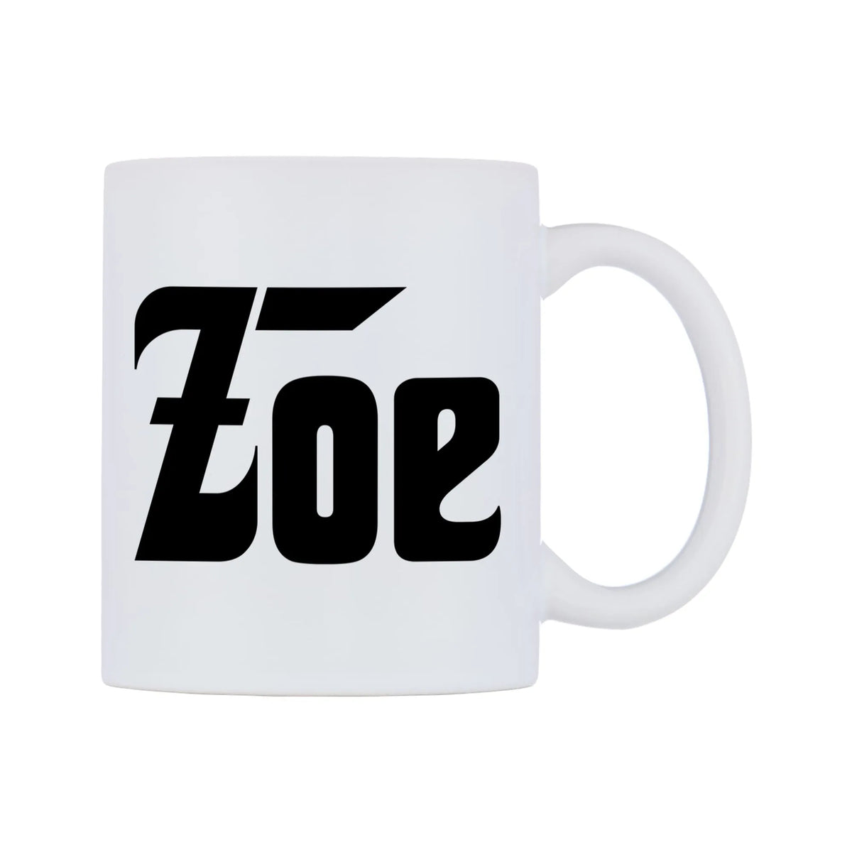 Zoe - Godfather Themed Mug — white 11oz gloss mug, left side, on a white background